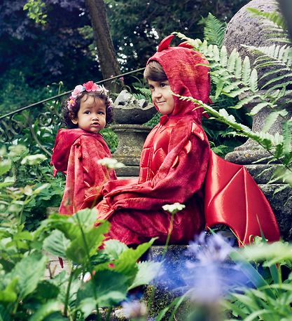 Souza Kostüm - Umhang - Drache - Rot