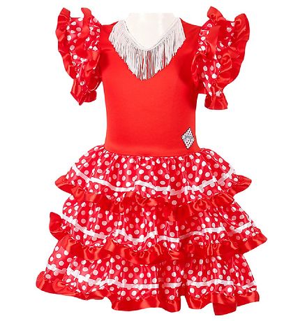 Souza Kostüm - Kleid - Marisol - Rot/Weiß