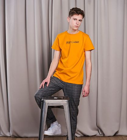 Hound Byxor - Wide Chino - Grå m. Rutor