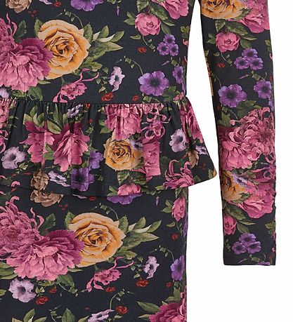 The New Kleid - Flower - Schwarz m. Blumen