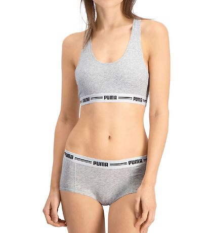 Puma Topp - Racerback - Gråmelerad