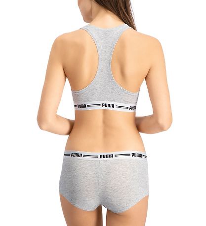 Puma Topp - Racerback - Gråmelerad