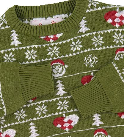 Jule-Sweaters Blússa - Stílhreina Julesweater - Grænt