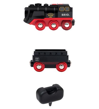 BRIO World Lest - 3 Partar - Battery-Operated Steaming Train 338