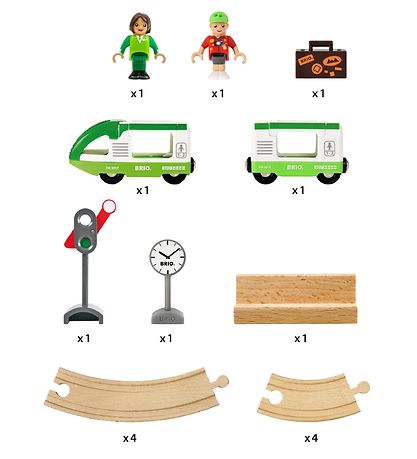 BRIO World Railway Set - 16 Parts - Circle Train 33847