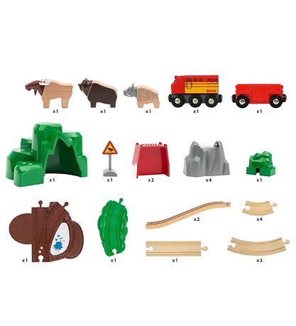 BRIO World Railway Set - Nordic Animal Set - 26 Parts 33988