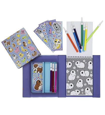 Tiger Tribe Fara inställd - Colouring Set - Baby Animals