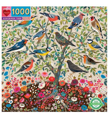 Eeboo Puzzle - 1000 Pieces - Songbirds Tree