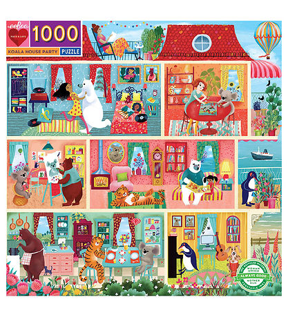 Eeboo Puzzle - 1000 Pieces - Koala House Party