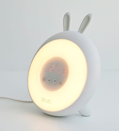 Rabbit & Friends Alarm Clock w. Lights - 20x15x6 cm - Wake Up - 