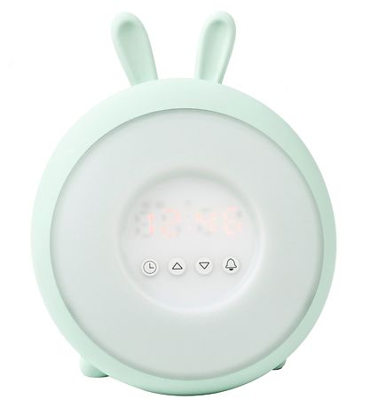 Rabbit & Friends Alarm Clock w. Lights - 20x15x6 cm - Wake Up - 