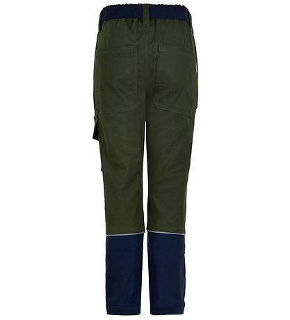 Minymo Cargo Work Trousers - Green/Navy