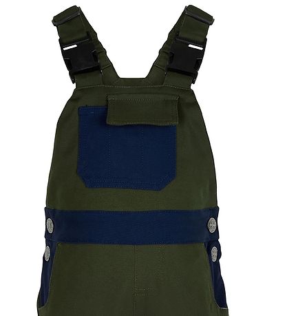 Minymo Work Overalls - Green/Navy