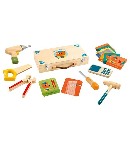 Djeco Toolbox - Wood - Super Bricolo - Handyman