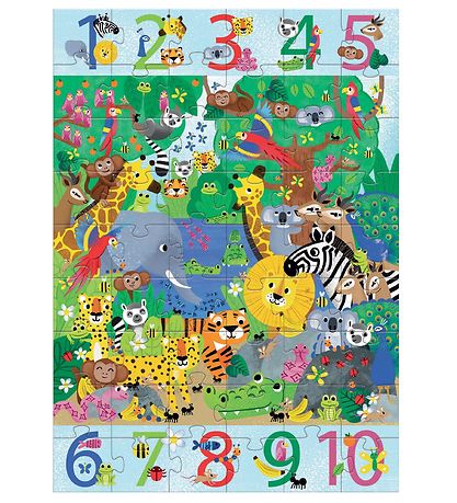 Djeco Giant Puzzle - 54 Pieces - 70x50 cm - Jungle