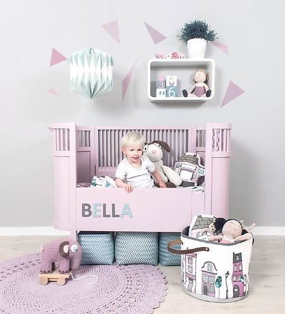 Sebra Wallstickers - Bleikt Geómetrískur fugl