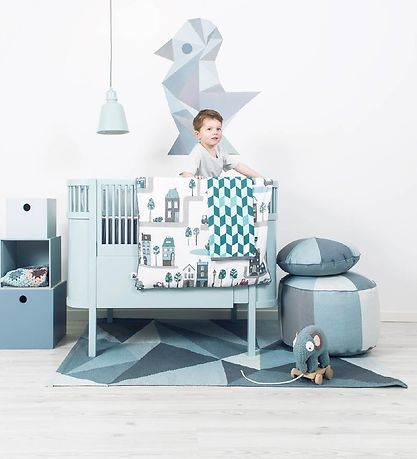 Sebra Wallstickers - Bleikt Geómetrískur fugl
