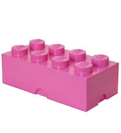 LEGO® Storage Geymslukassi - 8 Hnúðar - 50x25x18 - Bleikt