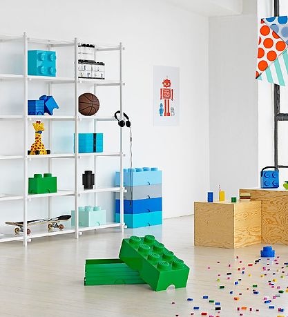 LEGO® Storage Geymslukassi - 8 Hnúðar - 50x25x18 - Ljósblátt