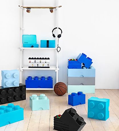 LEGO Storage Frvaringslda - 8 Knoppar - 50x25x18 - Ljusbl