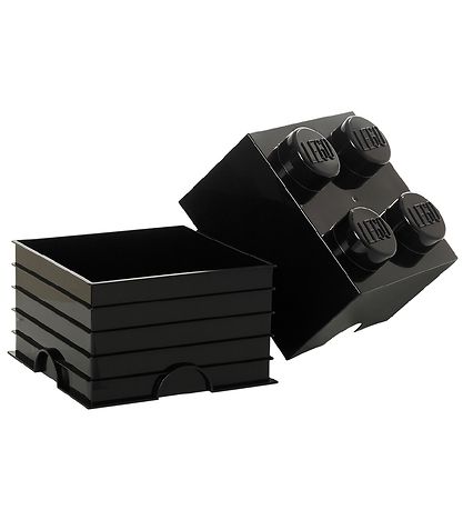 LEGO® Storage Storage Box - 4 Knobs - 25x25x18 - Black