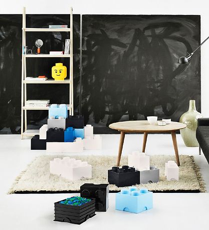 LEGO® Storage Geymslukassi - 4 Hnúðar - 25x25x18 - Ljósblátt
