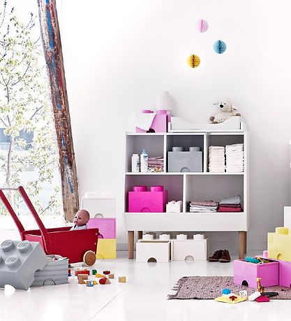 LEGO® Storage Storage Box - 4 Knobs - 25x25x18 - Light grey