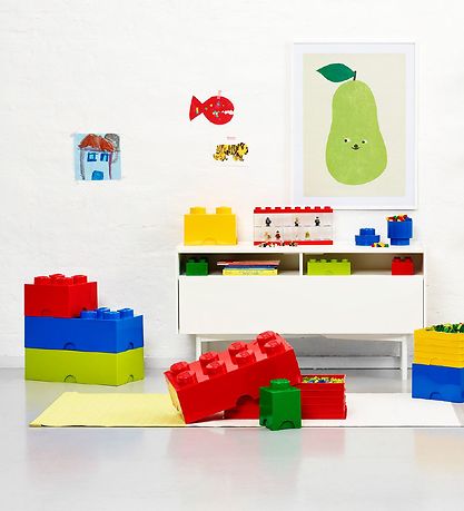 LEGO® Storage Storage Box - 8 Knobs - 50x25x18 - Red