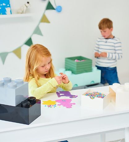 LEGO® Storage Storage Box - 4 Knobs - 25x25x18 - Dusty Green