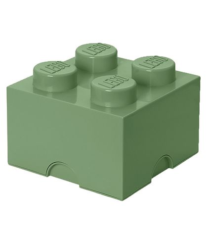 LEGO® Storage Storage Box - 4 Knobs - 25x25x18 - Dusty Green
