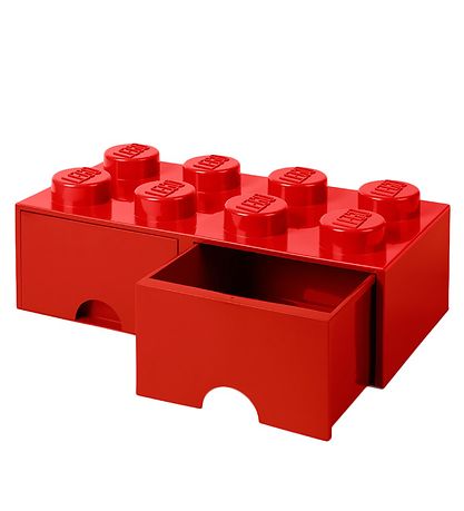 LEGO® Storage Storage Drawer - 8 Knobs - 50x25x18 - Red
