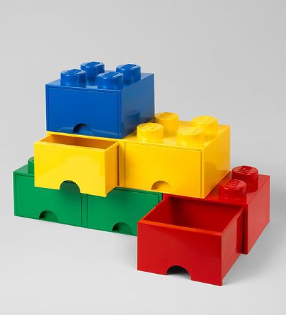 LEGO® Storage Storage Drawer - 4 Knobs - 25x25x18 - Yellow