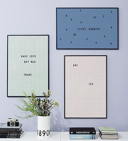 Design Letters Message Board - A2 - Green