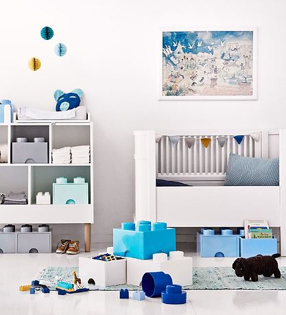 LEGO® Storage Aufbewahrungsschublade - 4 Knäufe - 25x25x18 - Aqu