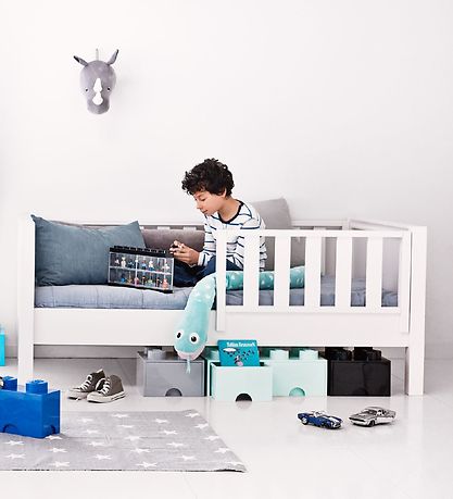 LEGO® Storage Aufbewahrungsschublade - 4 Knäufe - 25x25x18 - Aqu