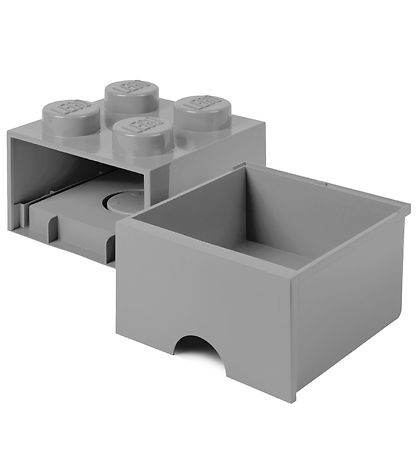LEGO® Storage Storage Drawer - 4 Knobs - 25x25x18 - Grey