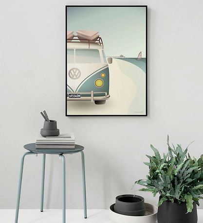Vissevasse Veggspjald - 50x70 - VW Camper