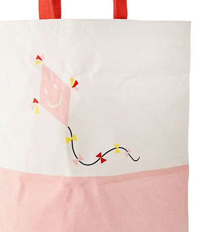 Bloomingville Förvaringskorg - 54 cm - Vit/Rosa m. Drake