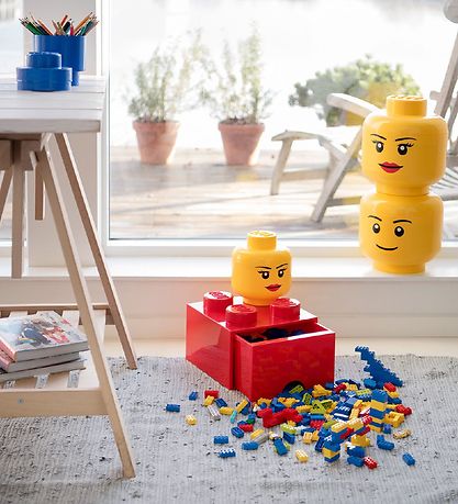 LEGO® Storage Aufbewahrungsbox - Groß - Kopf - 27 cm - Mädchen