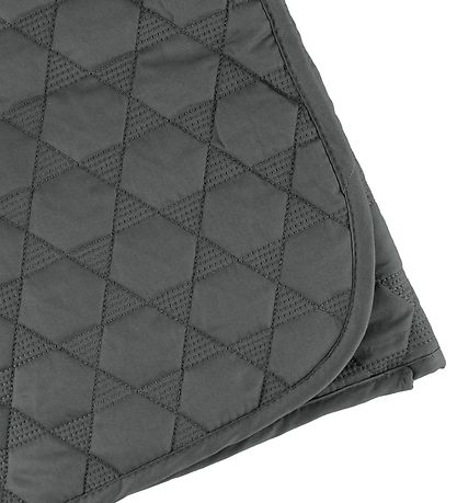 Smallstuff Play Mat - Quilted - 100x100 - Charcoal w. Stars