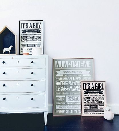 I Love My Type Poster - 50x70 - Love Typography - Mum + Dad = Me