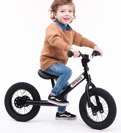 TryBike Sparkhjól - Steel - Svart