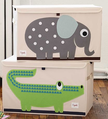 3 Sprouts Storage Box - 38x61x37 - Elephant