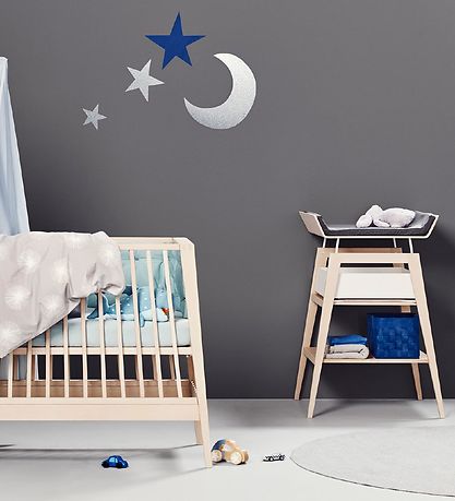 Leander Linea Changing Table w. Cushion - 66.7x72.5x91 cm - Beec