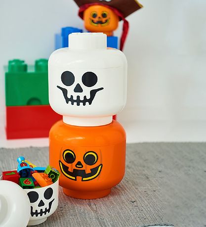 LEGO Storage Frvaringslda - Liten - Huvud - 19 cm - Skelett