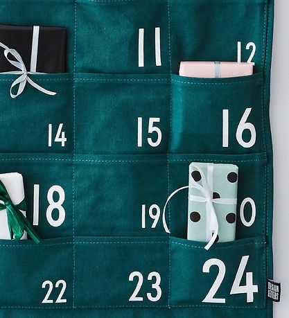 Design Letters Christmas Calendar - 73 cm - Dark Green