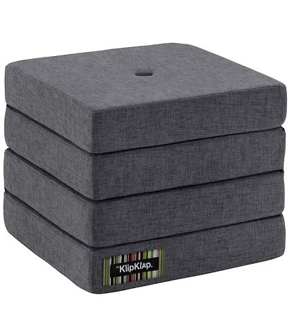 by KlipKlap Fold Mattress - 4 Fold - 100x100 cm - Blue Grey/Grey