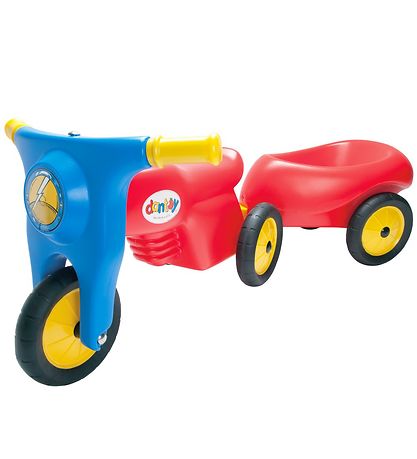 Dantoy Trailer w. Rubber wheels - Red
