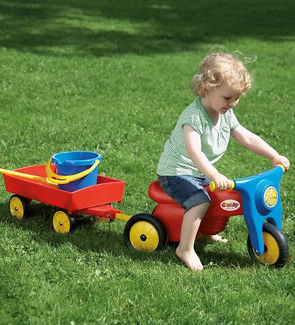 Dantoy Motorcycle w. Tires - Red/Blue