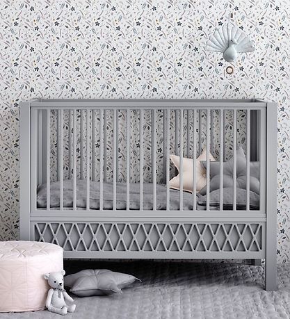 Cam Cam Crib - Harlequin - Grey